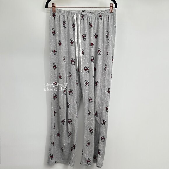 Croft & Barrow Easter Rabbits Two-Piece Button-Up Pajama Set Size Small - Picture 6 of 8